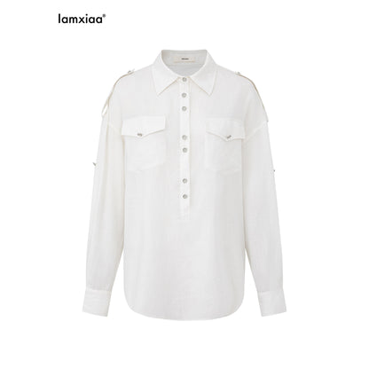 iamxiaa_Adjustable_Sleeve_Tabs_Back_Tie_Metal_Buttons_Women&