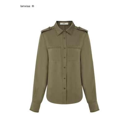 iamxiaa_Army_Green_Distressed_Stud_Embellished_Epaulet_Women&