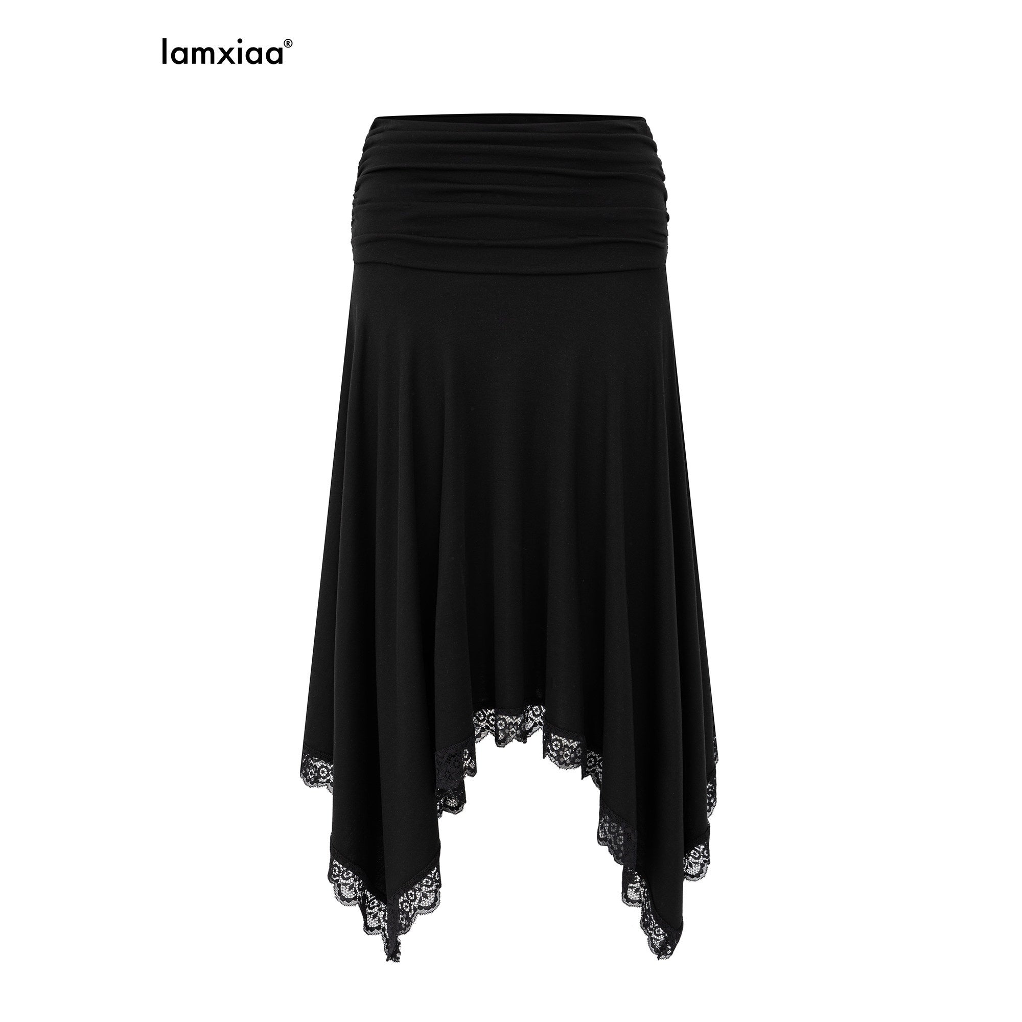 iamxiaa_Asymmetrical_Wavy_Pleats_Ruched_Low_Waist_Lace_Women&
