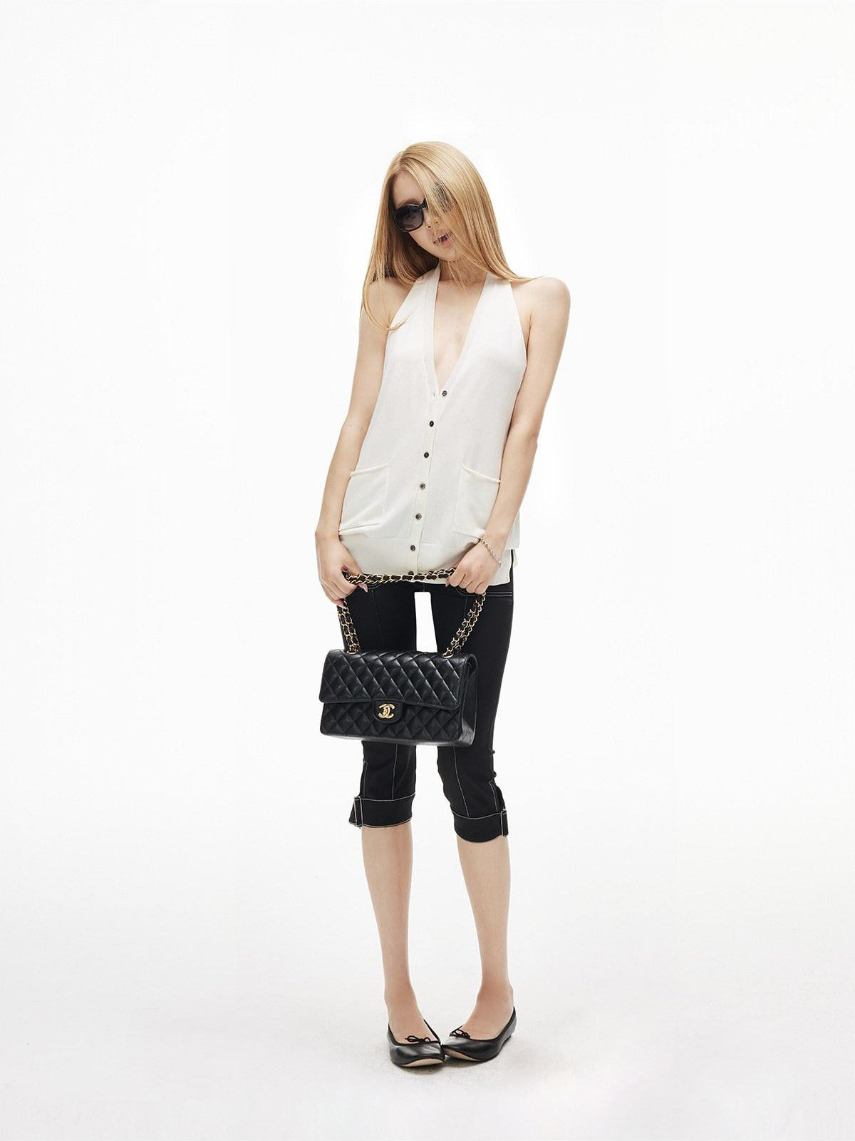 iamxiaa Backless Deep V Open Front Women&
