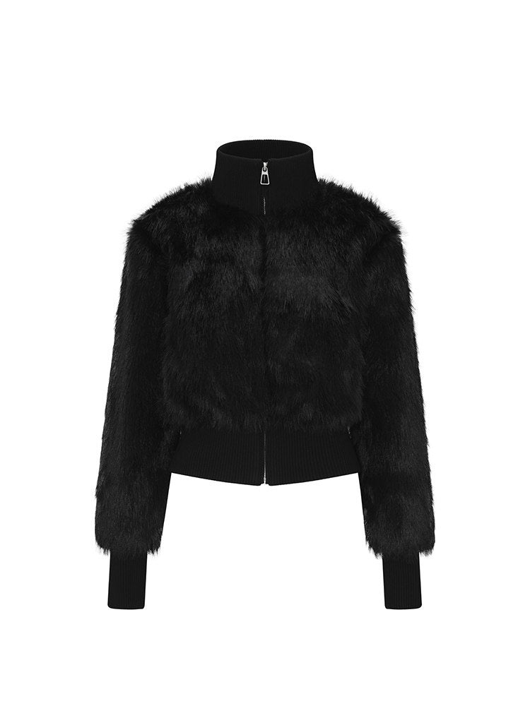 iamxiaa_Black_Cropped_Stand_Collar_Zipper_Petite_Women&
