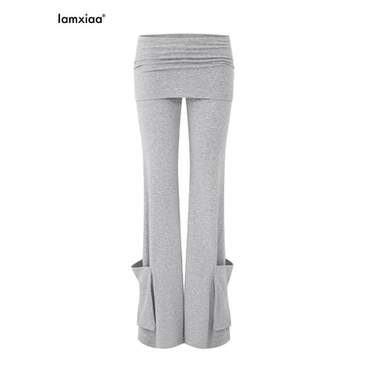 iamxiaa_Black_Grey_Color_Block_Asymmetric_One_Shoulder_Slim_Fit_Women&