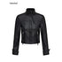 iamxiaa_Black_Matte_Marble_Print_Stand_Collar_Cropped_Slim_Women&