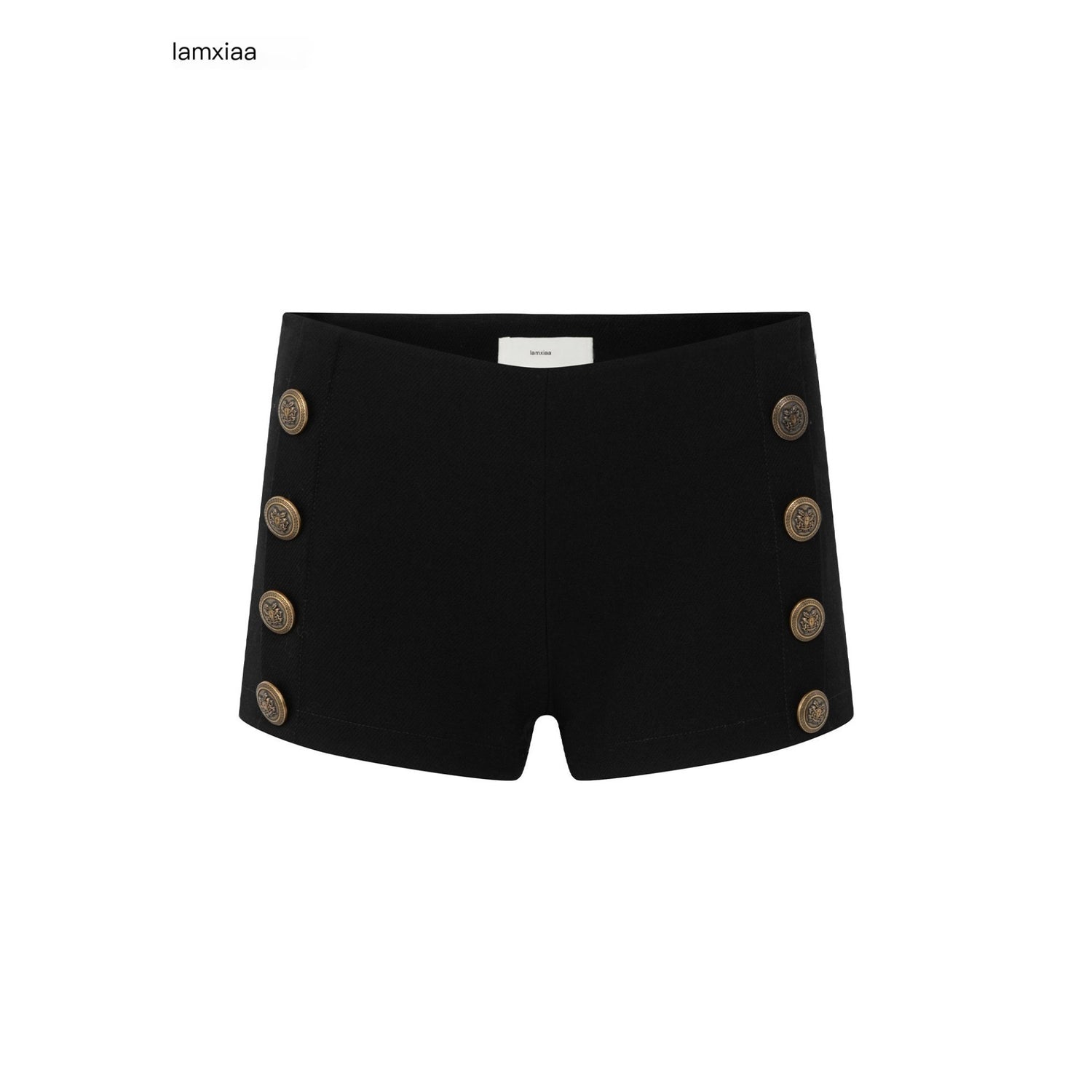iamxiaa_Black_Symmetric_Bronze_Buttons_Women&