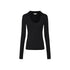iamxiaa_Black_White_Fringed_Polo_Collar_Knit_Women&