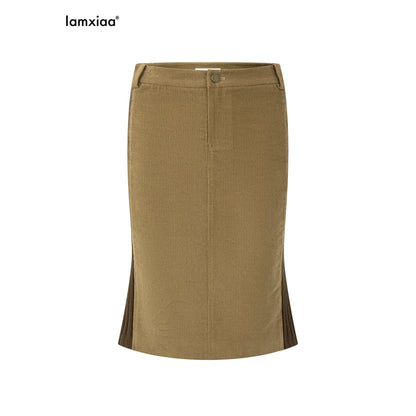 iamxiaa_Brown_Corduroy_Contrast_Rib_Patchwork_Women&