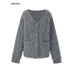 iamxiaa_Brushed_Texture_Deep_V_Multi_Button_Relaxed_Women&