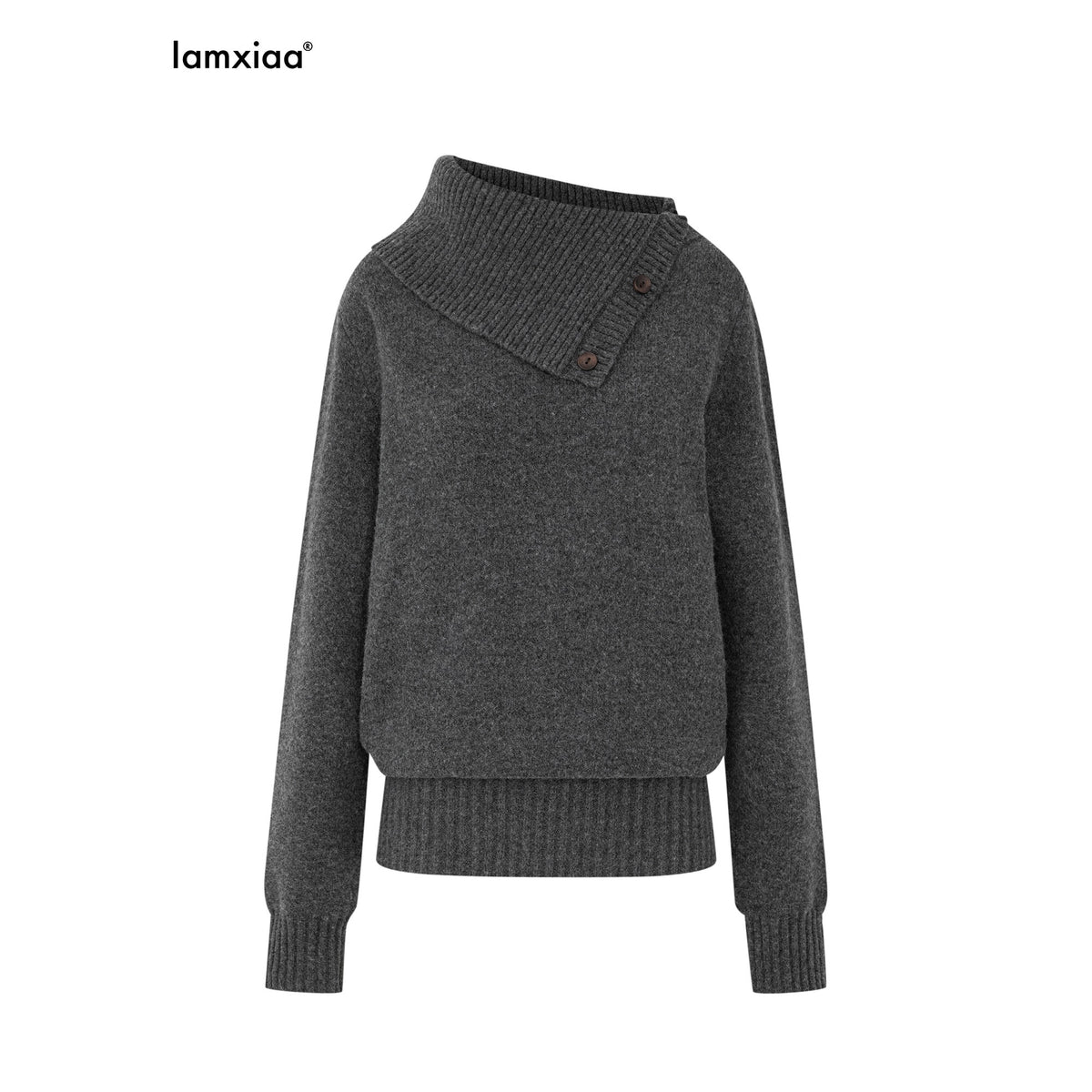 iamxiaa_Chunky_Knit_Buttoned_Foldover_Collar_Women&