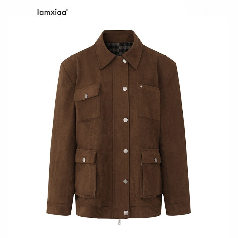 iamxiaa_Coffee_Brown_Structured_Oversized_Mid_Length_Casual_Women&