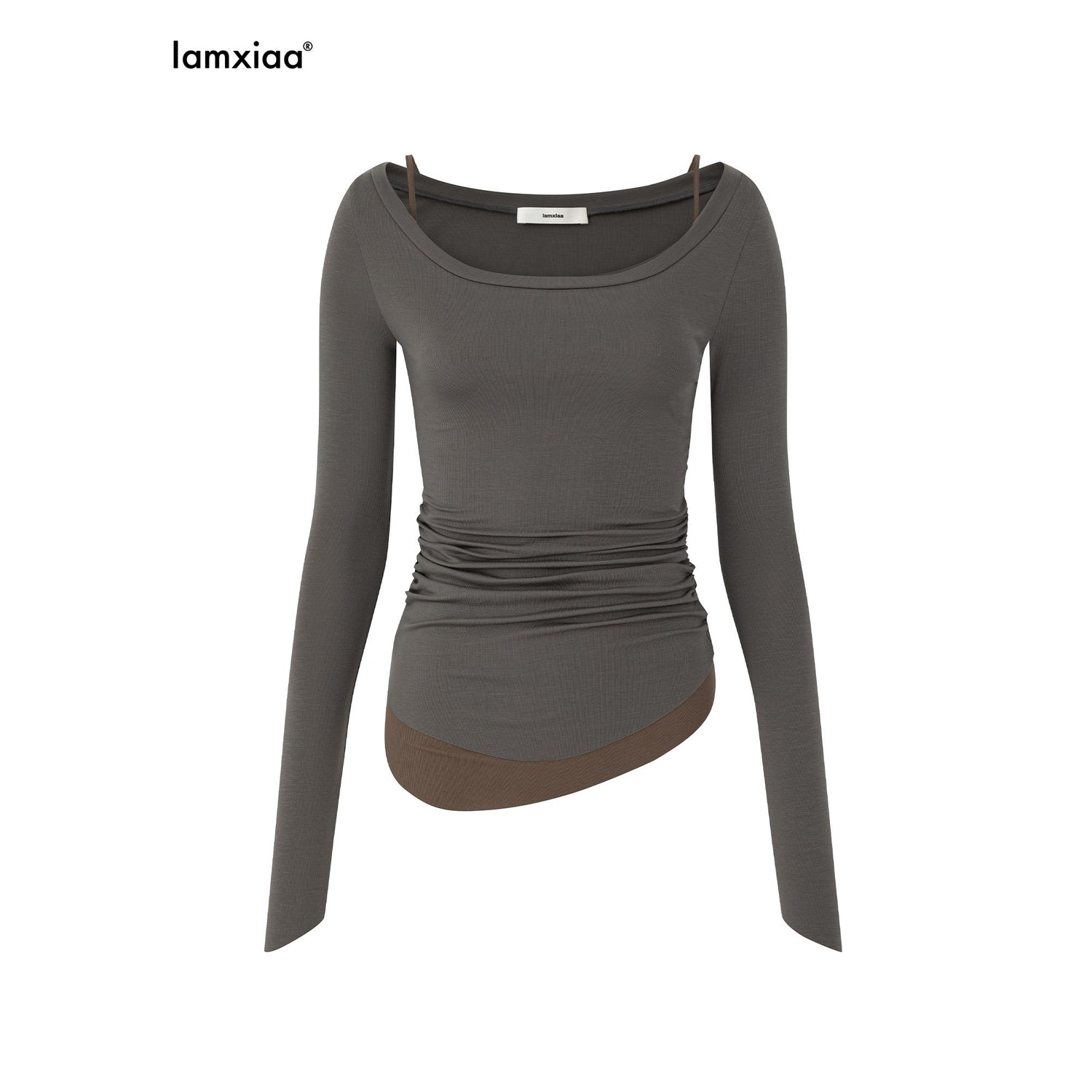 iamxiaa_Colorblock_Deconstructed_Two_Piece_Slim_Knit_Women&