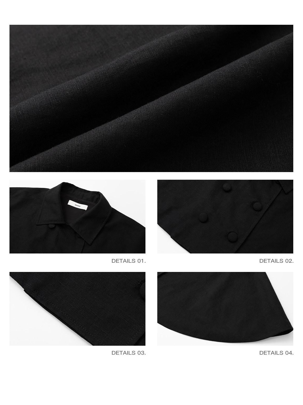 iamxiaa Cropped Double Breasted Lapel Court Women&