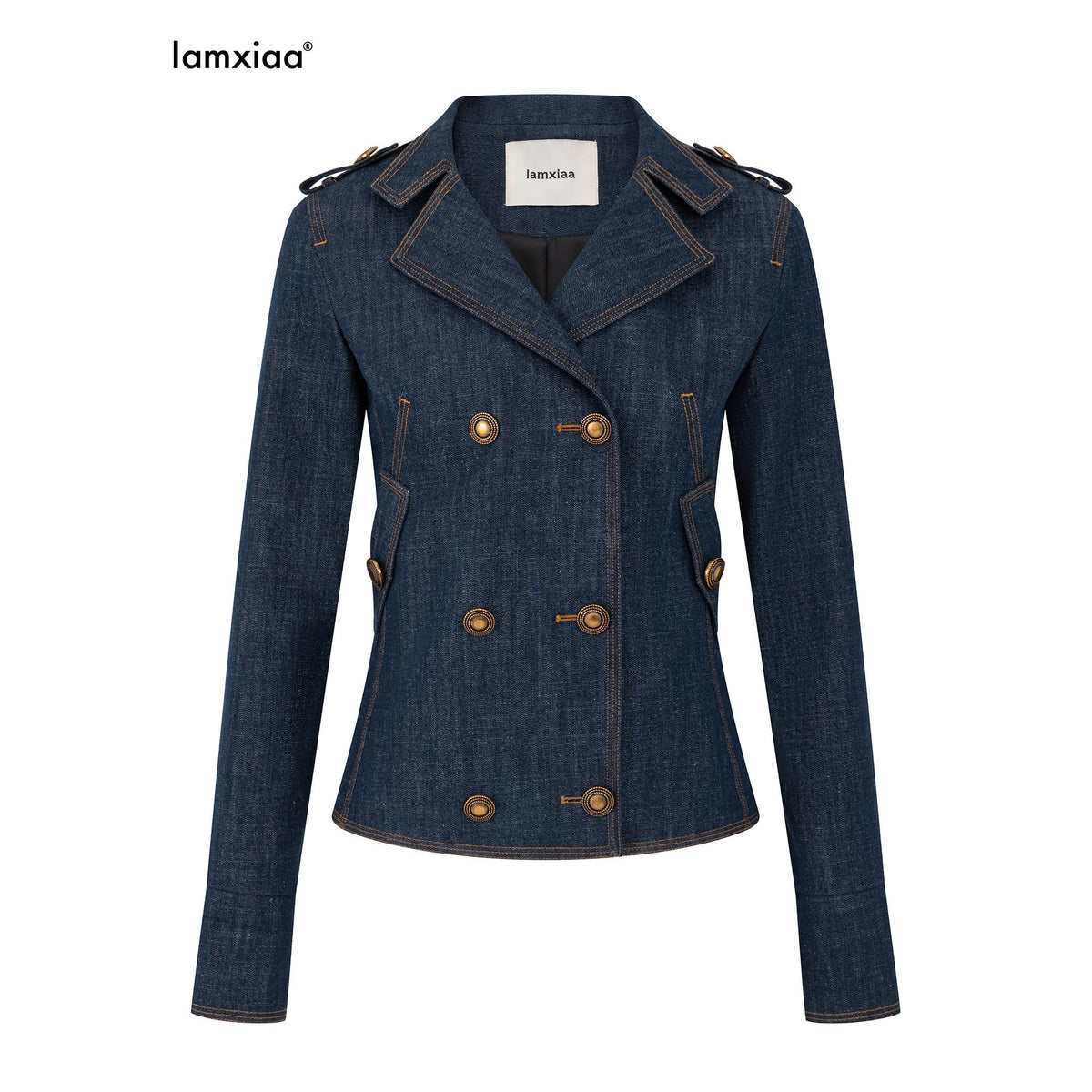 iamxiaa_Dark_Blue_Washed_Double_Breasted_Trench_Style_Women&