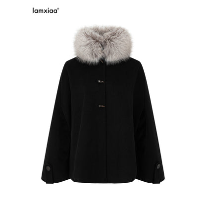 iamxiaa_Double_Face_Stand_Collar_Eco_Fur_Horn_Toggle_Women&
