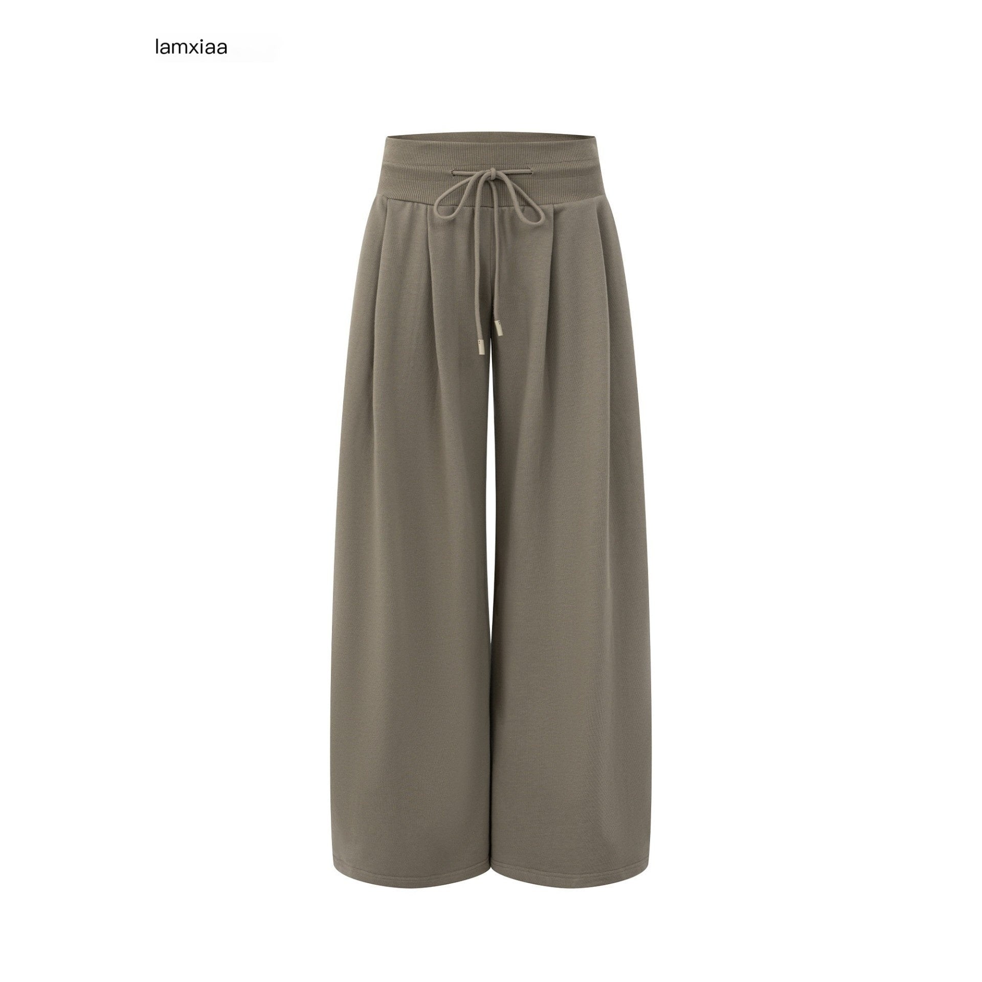 iamxiaa_Double_Pleated_Low_Rise_Drawstring_Wide_Waist_Women&