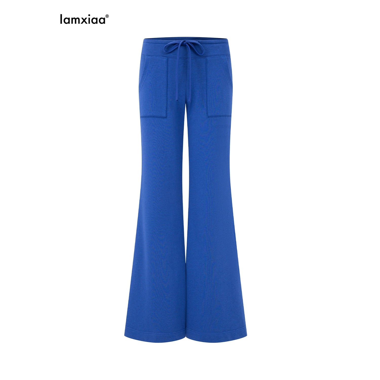 iamxiaa_Drawstring_Low_Rise_Patch_Pockets_Micro_Flare_Women&