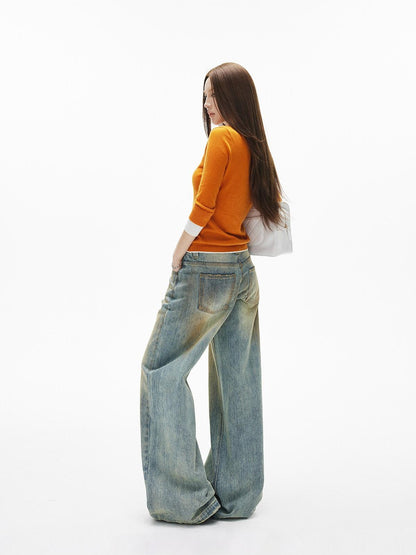 iamxiaa Eye Catching Contrast Trim V-neck Women&