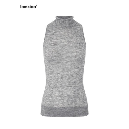 iamxiaa_Fine_Knit_Sheer_Stand_Collar_Slim_Rolled_Hem_Women&