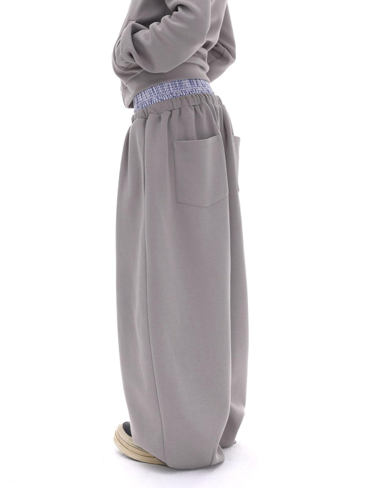 iamxiaa Gray Designer Fitted Cropped Classic Hooded Reversible Women&