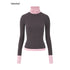 iamxiaa_Gray_Pink_Patch_Offset_Layered_Double_Layer_Collar_Women&