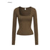 iamxiaa_Heather_Gray_Coffee_Green_Square_U_Neck_Narrow_Slim_Women&