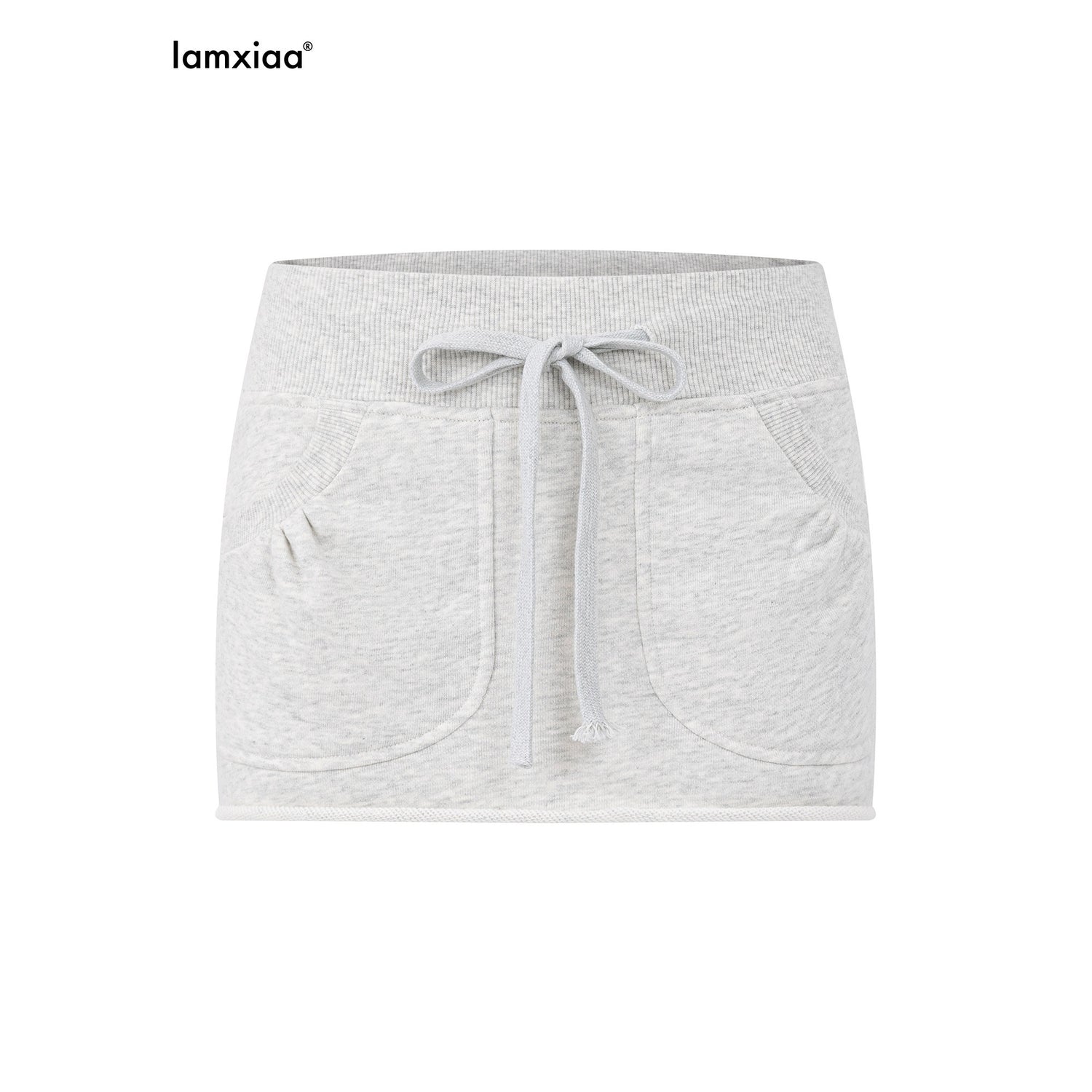 iamxiaa_Heather_Gray_Drawstring_Wide_Rib_Low_Waist_Women&