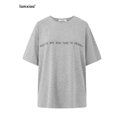 iamxiaa_Heather_Gray_Letter_Print_Crew_Neck_Drop_Shoulder_Women&