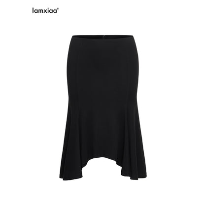 iamxiaa_Irregular_Wave_Hem_Low_Waist_Hip_Hugging_Women&