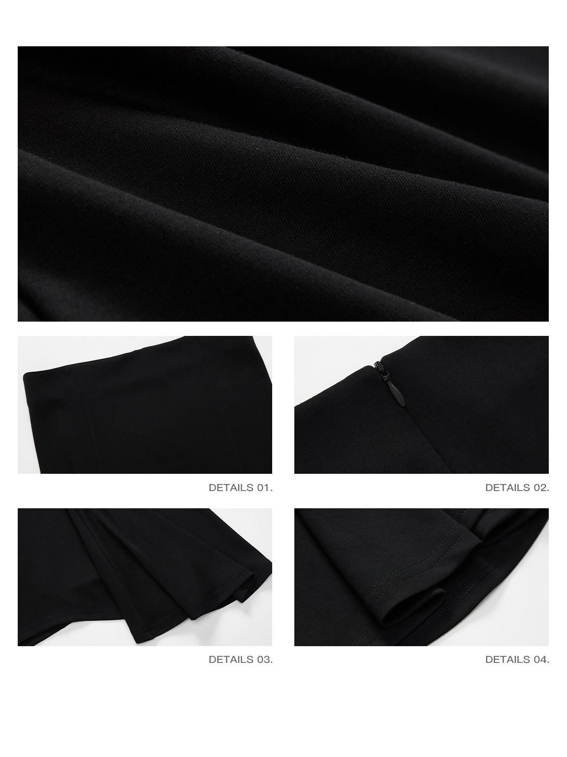 iamxiaa Irregular Wave Hem Low Waist Hip Hugging Women&