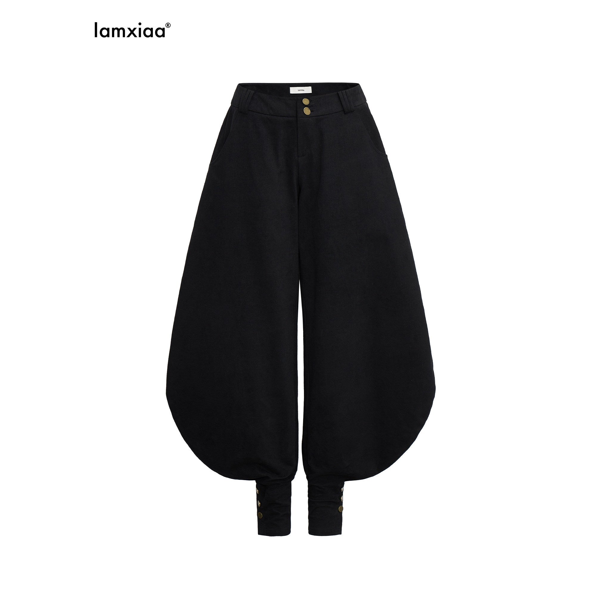 iamxiaa_Japanese_Low_Waist_Cocoon_Button_Women&