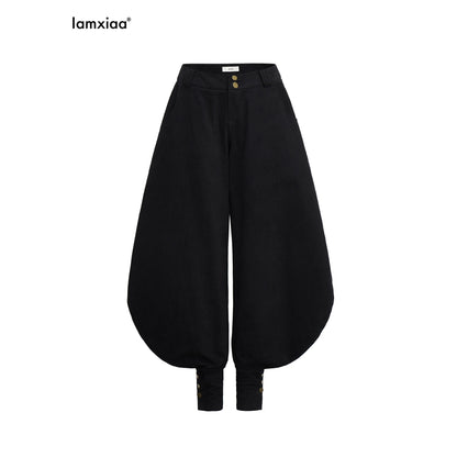 iamxiaa_Japanese_Low_Waist_Cocoon_Button_Women&