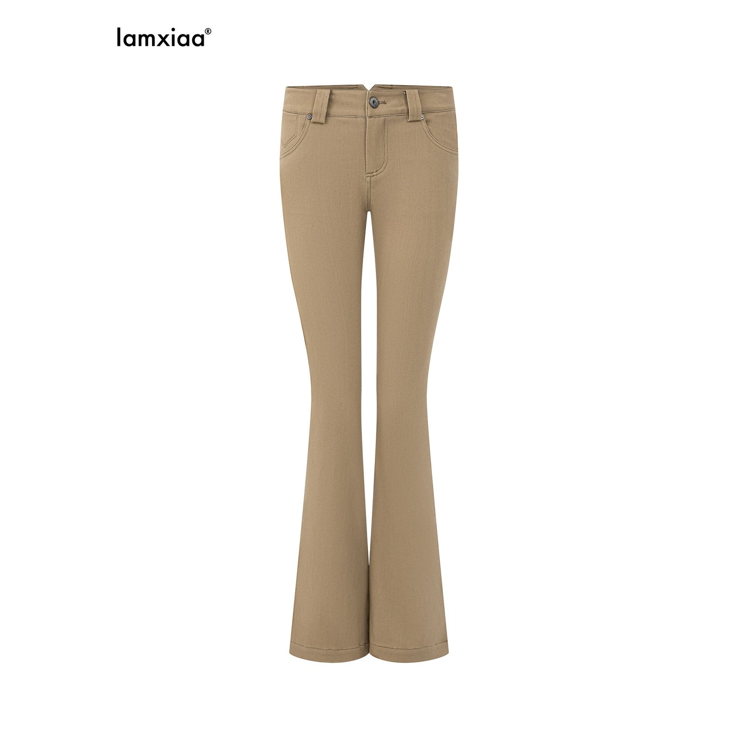 iamxiaa_Khaki_Slub_Low_Rise_Flap_Pocket_Slim_Women&