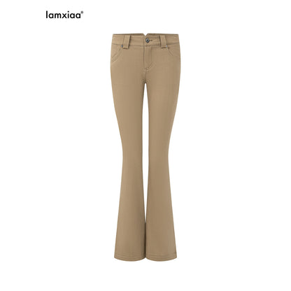 iamxiaa_Khaki_Slub_Low_Rise_Flap_Pocket_Slim_Women&