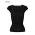 iamxiaa_Lace_Trim_Ribbed_U_Neck_Cap_Sleeve_Slim_Women&