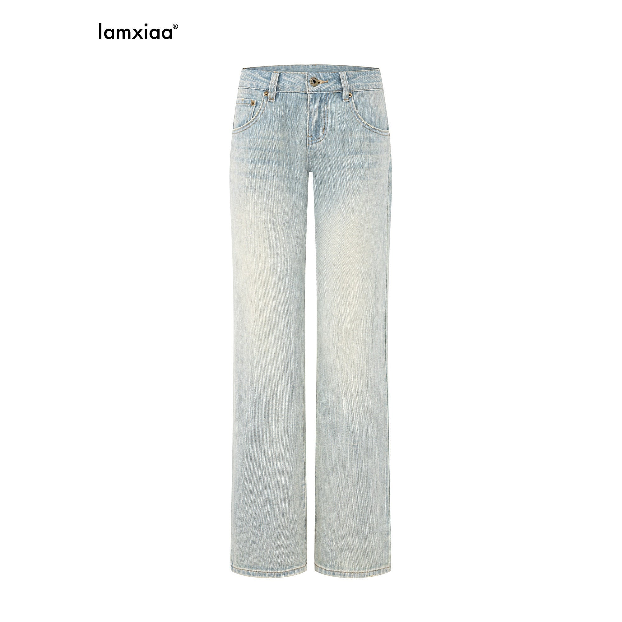 iamxiaa_Light_Blue_Slub_Texture_Faded_Wash_Relaxed_Low_Rise_Women&