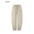 iamxiaa_Light_Khaki_Drawstring_Waist_Curved_Cuff_Slimming_Women&