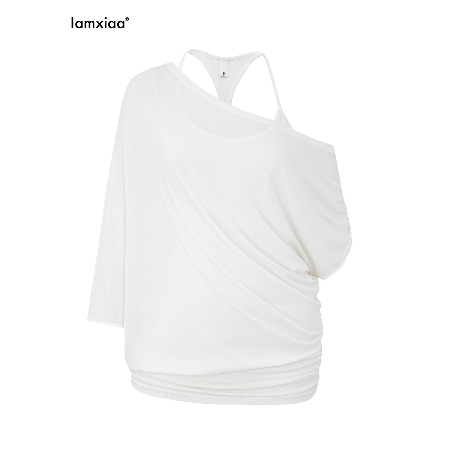 iamxiaa_Lightweight_Sheer_Fitted_Racerback_One_Shoulder_Women&