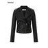 iamxiaa_Matte_Notch_Lapel_Zipper_Techwear_Slim_Short_Women&
