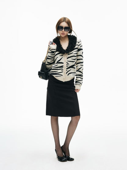 iamxiaa Minimalist Raw Edge Paneled Slim Fit Women&