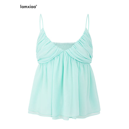 iamxiaa_Mint_Green_Ruched_Deep_V_A_Line_Women&