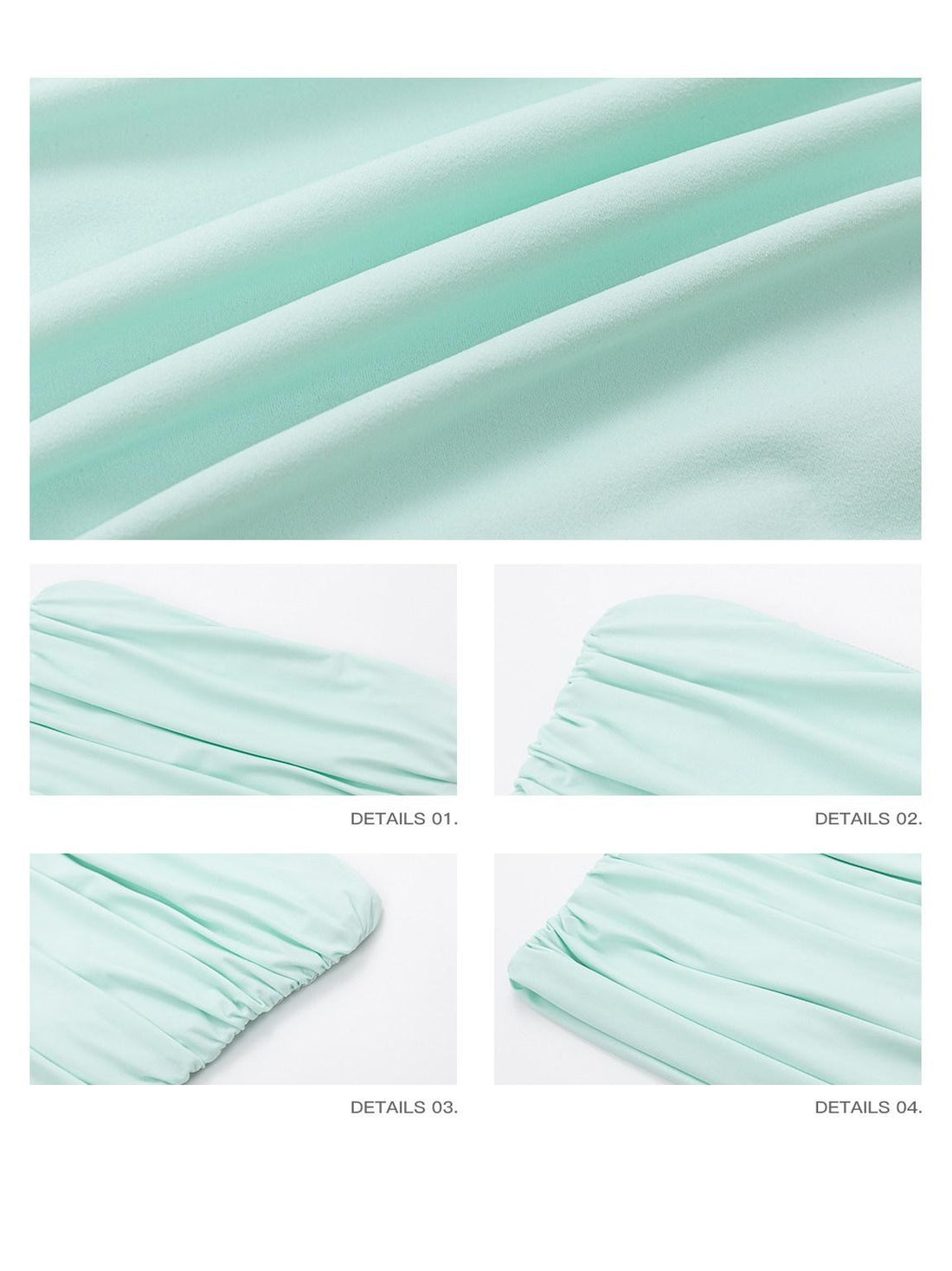 iamxiaa Mint Green Ruched Low Waist 90s Women&