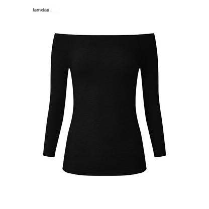 iamxiaa_Off_Shoulder_Stretch_Knit_Slim_Fit_Women&