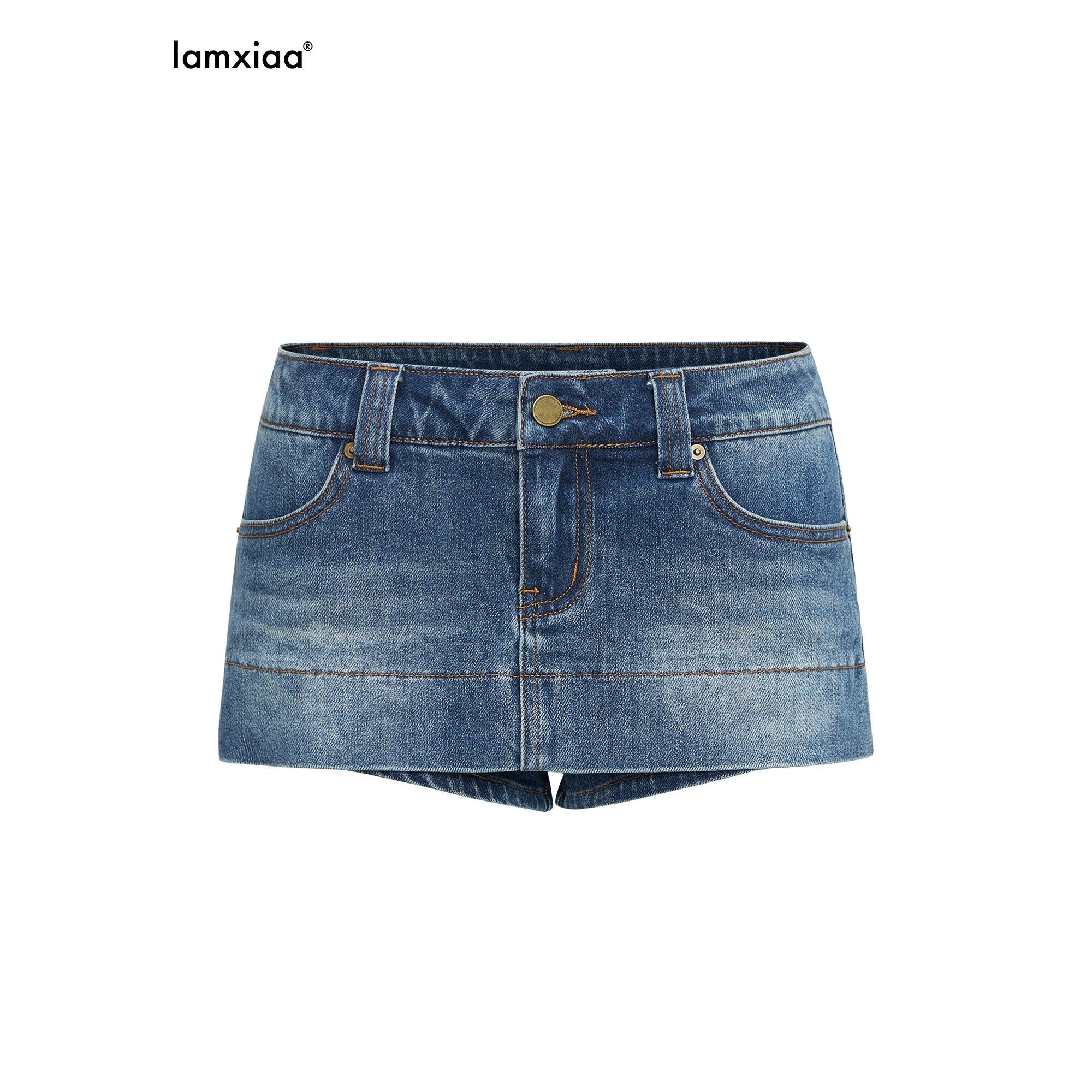 iamxiaa_Ombre_Distressed_Crop_Jacket_Slim_Skirt_Women&
