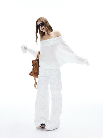 iamxiaa One Shoulder Batwing Convertible Women&