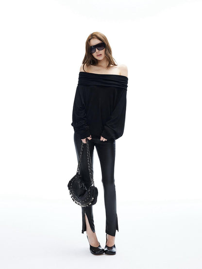 iamxiaa One Shoulder Batwing Convertible Women&