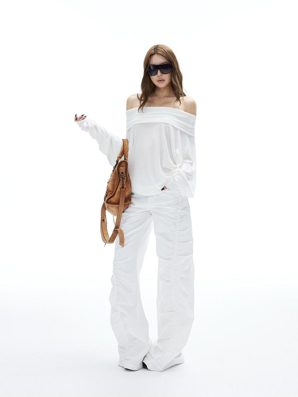 iamxiaa One Shoulder Batwing Convertible Women&