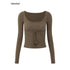 iamxiaa_Pompom_U_Neck_Tie_Rib_Waist_Cropped_Slim_Women&