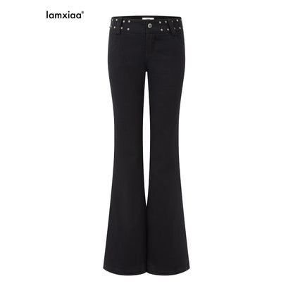 iamxiaa_Punk_Studded_Low_Waist_Cotton_Lyocell_Women&