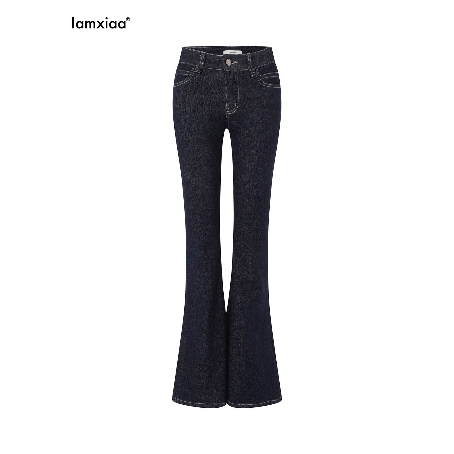 iamxiaa_Raw_Denim_Colorblock_Bustier_Women&