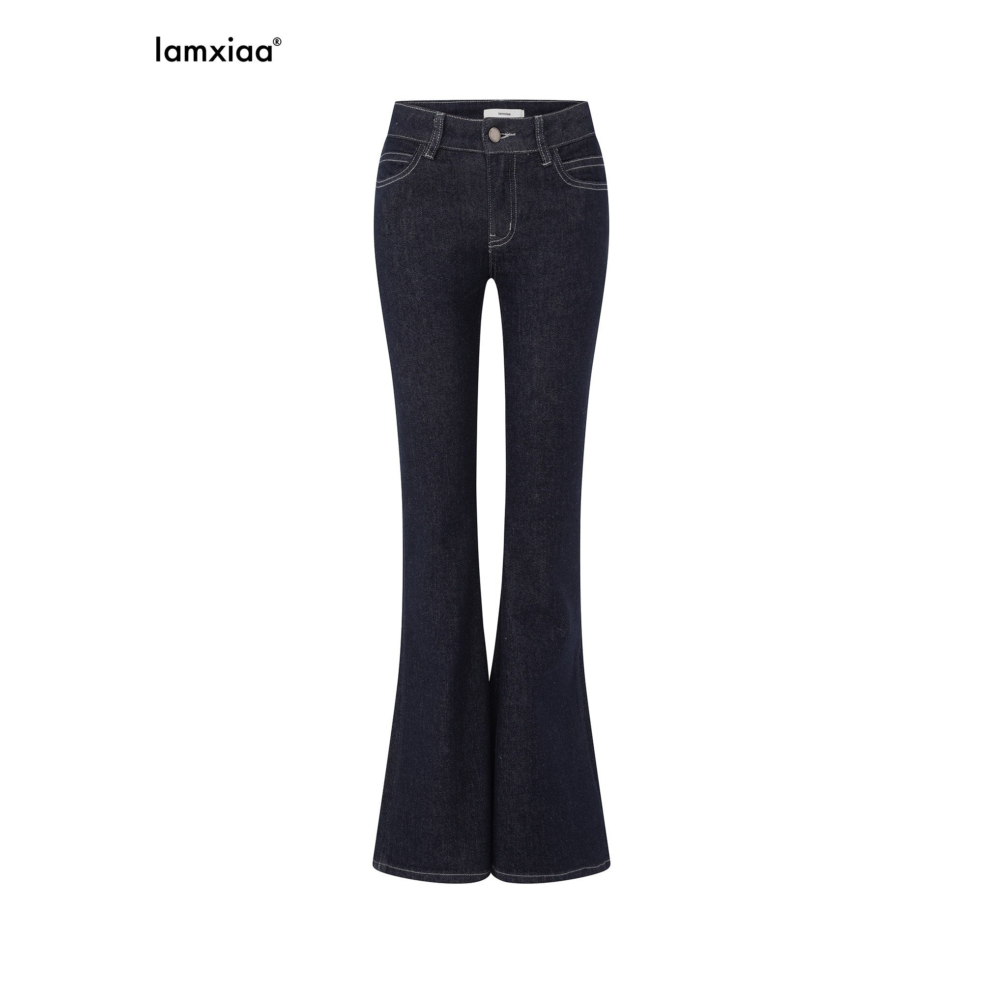 iamxiaa_Raw_Denim_Colorblock_Bustier_Women&