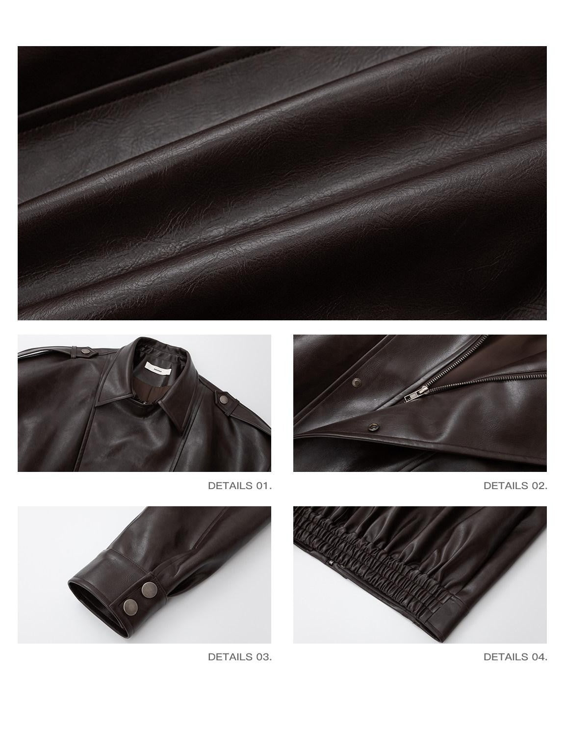 iamxiaa Red Coffee Micro Matte Shoulder Tabs Lapel Tie Women&